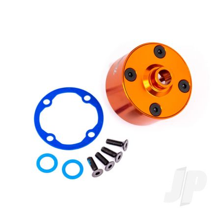 Traxxas Carrier, Differential (Aluminium, Orange-Anodised)/ Differential Bushing/ Ring Gear Gasket/ 3X10Mm Ccs (4) (TRX9581T) Traxxas Carrier, Differential (Aluminium, Orange-Anodised)/ Differential Bushing/ Ring Gear Gasket/ 3X10Mm Ccs (4) (TRX9581T)