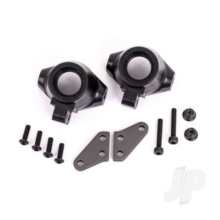 Traxxas Steering Blocks, Left & Right / Steering Block Arms (Aluminium, Dark Titanium-Anodised) (2) / 3X18Mm Cs (2) / M3X0.5Mm Nl (2) (TRX9637A) Traxxas Steering Blocks, Left & Right / Steering Block Arms (Aluminium, Dark Titanium-Anodised) (2) / 3X18Mm Cs (2) / M3X0.5Mm Nl (2) (TRX9637A)