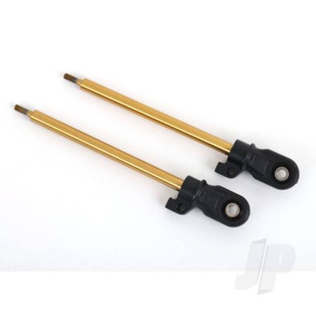 Traxxas Shock Shaft, 80Mm (Gt-Maxx) (Tin-Coated) (2) (Assembled With Rod Ends And Steel Hollow Balls) (TRX9662T) Traxxas Shock Shaft, 80Mm (Gt-Maxx) (Tin-Coated) (2) (Assembled With Rod Ends And Steel Hollow Balls) (TRX9662T)
