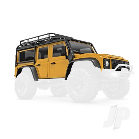 Traxxas Body, Land Rover Defender, Complete, Tan (Includes Grille, Side Mirrors, Door Handles, Fender Flares, Fuel Canisters, Jack, Spare Tire Mount, & Clipless Mounting) (Requires #9734 Front & Rear Bumpers) (TRX9712-TAN)