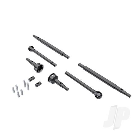 Traxxas Axle Shafts, Front And Rear (2)/ Stub Axles, Front (2) (Hardened Steel) (TRX9756) Traxxas Axle Shafts, Front And Rear (2)/ Stub Axles, Front (2) (Hardened Steel) (TRX9756)