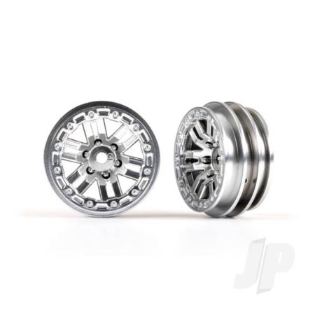 Traxxas Wheels, 1.0In (Satin Chrome) (2) (TRX9768-SATIN) Traxxas Wheels, 1.0In (Satin Chrome) (2) (TRX9768-SATIN)
