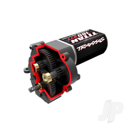 Traxxas Transmission, Complete (Low Range (Crawl) Gearing) (40.3:1 Reduction Ratio) (Includes Titan 87T Motor) (TRX9791R) Traxxas Transmission, Complete (Low Range (Crawl) Gearing) (40.3:1 Reduction Ratio) (Includes Titan 87T Motor) (TRX9791R)