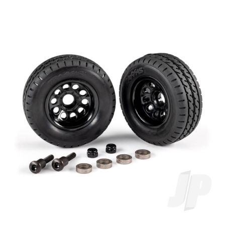 Traxxas Trailer Wheels (2)/ Tires (2)/ Mounting Hardware (TRX9797) Traxxas Trailer Wheels (2)/ Tires (2)/ Mounting Hardware (TRX9797)