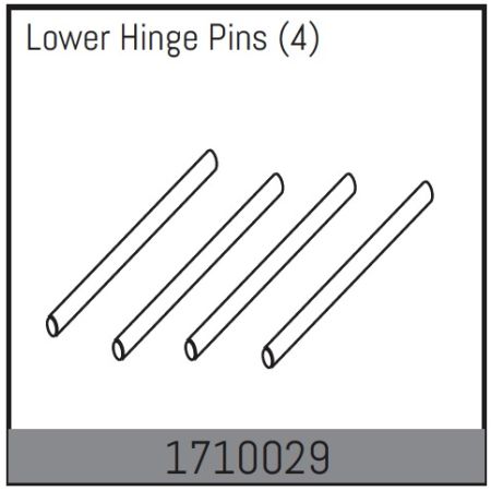 Absima Lower Hinge Pins (4) (AB1710029) Absima Lower Hinge Pins (4) (AB1710029)