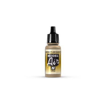 AV Vallejo Model Air 17ml - Sand Yellow AV Vallejo Model Air 17ml - Sand Yellow
