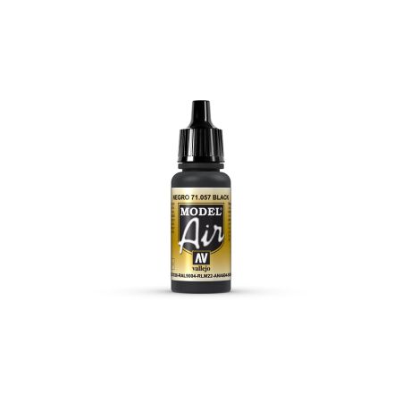 AV Vallejo Model Air 17ml - Black AV Vallejo Model Air 17ml - Black