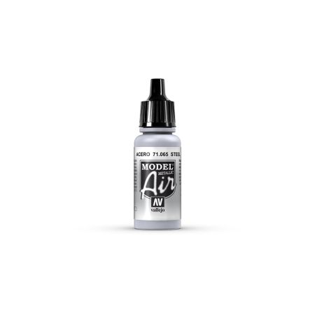 AV Vallejo Model Air 17ml - Steel (Metallic) AV Vallejo Model Air 17ml - Steel (Metallic)