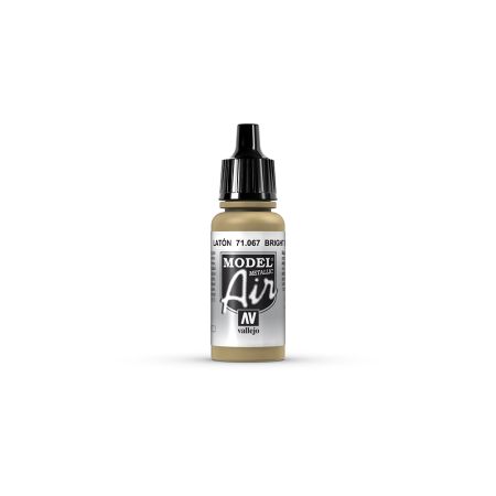 AV Vallejo Model Air 17ml - Bright Brass (Metallic) AV Vallejo Model Air 17ml - Bright Brass (Metallic)