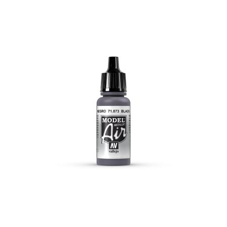 AV Vallejo Model Air 17ml - Black (Metallic) AV Vallejo Model Air 17ml - Black (Metallic)