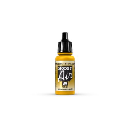AV Vallejo Model Air 17ml - Yellow (RLM04) AV Vallejo Model Air 17ml - Yellow (RLM04)
