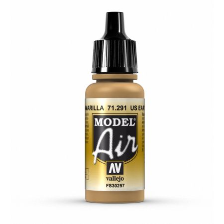 AV Vallejo Model Air 17ml - Us Earth Yellow AV Vallejo Model Air 17ml - Us Earth Yellow