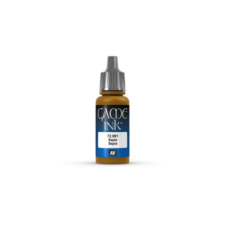 AV Vallejo Game Color Game Ink17ml - Inky Sepia AV Vallejo Game Color Game Ink17ml - Inky Sepia