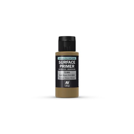 AV Vallejo Polyurethane - Primer German Green Brown (RAL 8000) 60ml AV Vallejo Polyurethane - Primer German Green Brown (RAL 8000) 60ml