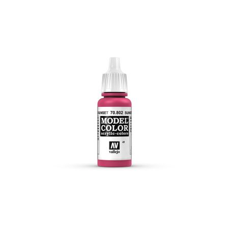 AV Vallejo Model Color 17ml - Sunset Red AV Vallejo Model Color 17ml - Sunset Red