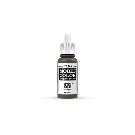 AV Vallejo Model Color 17ml - Olive Brown