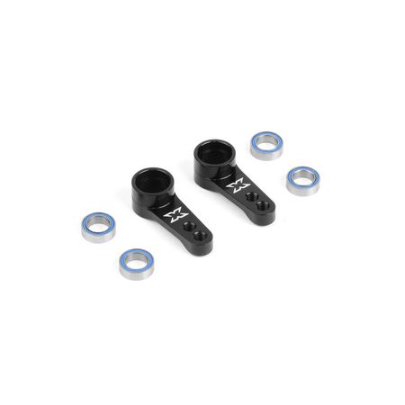 Xray Alu Dual Servo Saver Arm - Black + Ball-Bearings (2) (XR302525-K) Xray Alu Dual Servo Saver Arm - Black + Ball-Bearings (2) (XR302525-K)