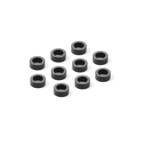 Xray Alu Shim 3X5X2.0mm - Black (10) (XR303140-K)