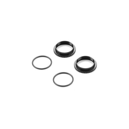 Xray XLP Alu Shock Adjustable Nut - Black (2) (XR308046-K) Xray XLP Alu Shock Adjustable Nut - Black (2) (XR308046-K)