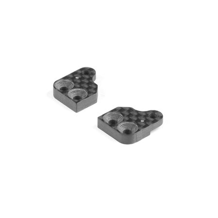 Xray Graphite Extension For Alu Steering Block With Backstop - 1 Dot (2) (XR322284) Xray Graphite Extension For Alu Steering Block With Backstop - 1 Dot (2) (XR322284)