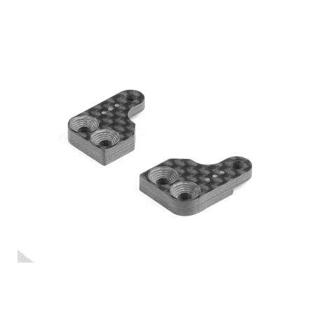 Xray Graphite Extension For Alu Steering Block With Backstop - 3 Dots (2) (XR322286) Xray Graphite Extension For Alu Steering Block With Backstop - 3 Dots (2) (XR322286)