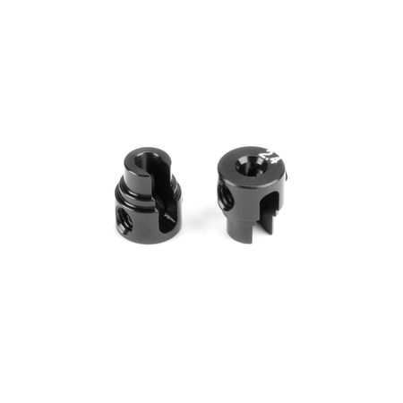 Xray Alu Cutted Anti-Roll Bar Collar O2.4 - Black (2) (XR343484-K)