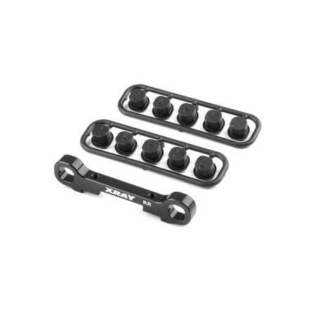 Xray GT'23 Alu Rear Lower Susp. Holder - Rear - Square Adj. Roll-C. (XR353332)