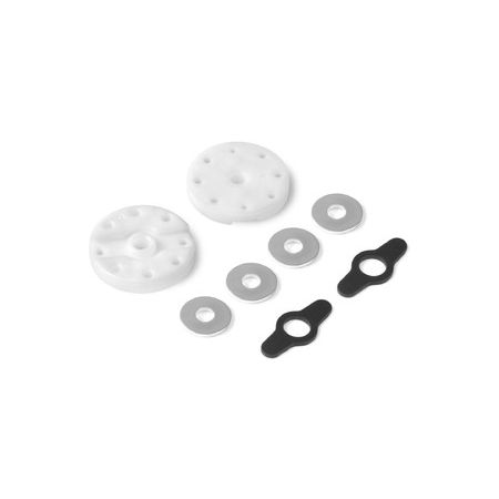 Xray 2-Way Flow Delrin Shock Piston 6-H. (1.4mm) & 2-H. (1.1mm) (2) (XR358029)