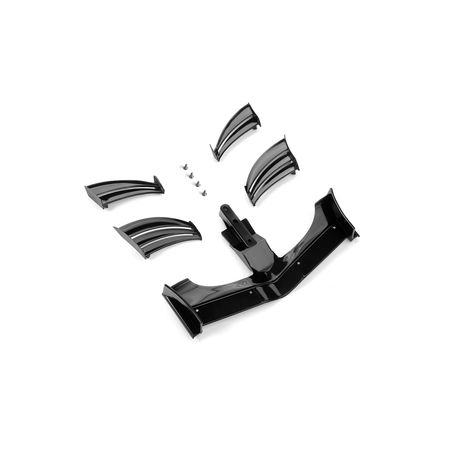 Xray X1 Composite Adjustable Front Wing - Black - Ets Approved (XR371203-K)