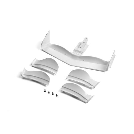 Xray X1 Composite Adjustable Front Wing - White - Flat Design (XR371204) Xray X1 Composite Adjustable Front Wing - White - Flat Design (XR371204)