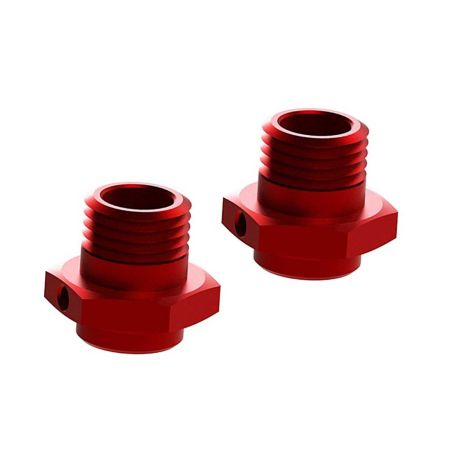 Arrma Wheel Hex Alumn 17mm/16.5mm Red (2) Arrma Wheel Hex Alumn 17mm/16.5mm Red (2)