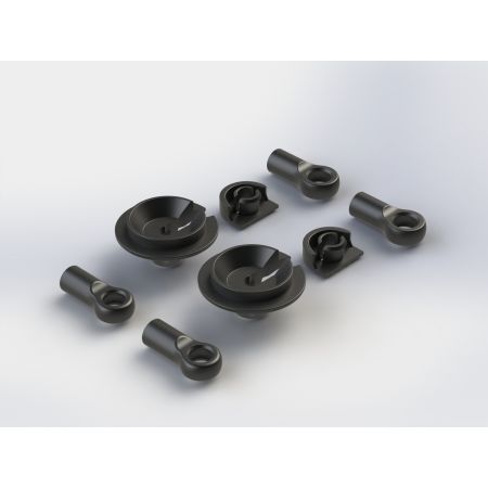 Arrma Shock Rod End Set Nero (2) Arrma Shock Rod End Set Nero (2)