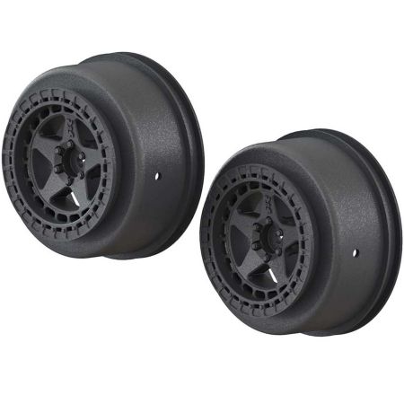 Arrma SC 2.2/3.0 Wheel 14mm Hex Black (2) Arrma SC 2.2/3.0 Wheel 14mm Hex Black (2)