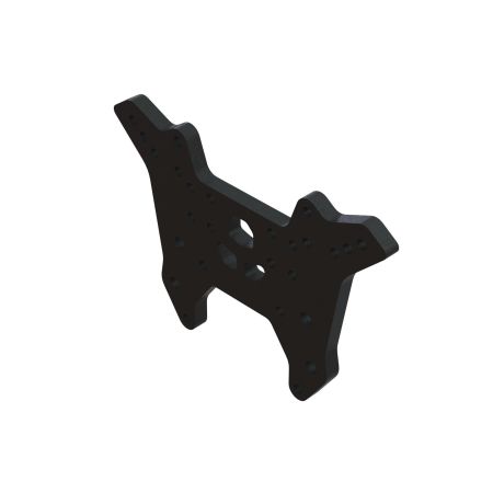 Arrma Front Shock Tower, Aluminum, Black (Z-ARA320686) Arrma Front Shock Tower, Aluminum, Black (Z-ARA320686)