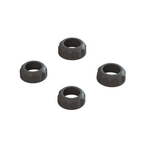 Arrma Shock Cap (4): 4X4 - Black (Z-ARA330828)
