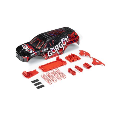 Arrma GORGON Painted Decaled Trimmed Body Set, Black / Red (Z-ARA402354) Arrma GORGON Painted Decaled Trimmed Body Set, Black / Red (Z-ARA402354)