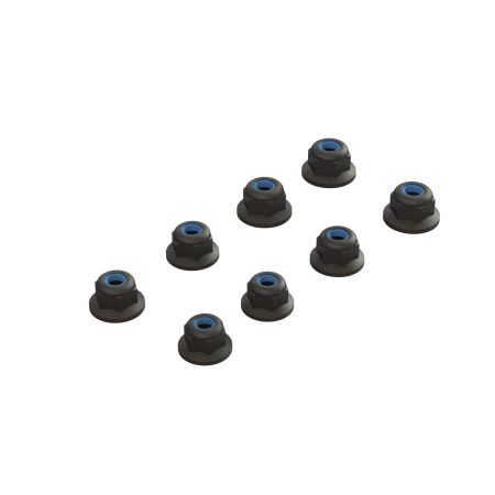 Arrma Flanged Lock Nut M3 Black (4pcs) (Z-ARA708009) Arrma Flanged Lock Nut M3 Black (4pcs) (Z-ARA708009)