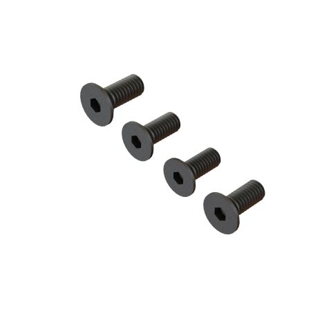 Arrma Flat Head Screw M4x10mm (4) (Z-ARA722410) Arrma Flat Head Screw M4x10mm (4) (Z-ARA722410)