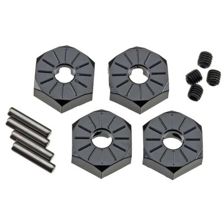 Axial Aluminum Hub Narrow 12mm Black (4) (Z-AX30427) Axial Aluminum Hub Narrow 12mm Black (4) (Z-AX30427)