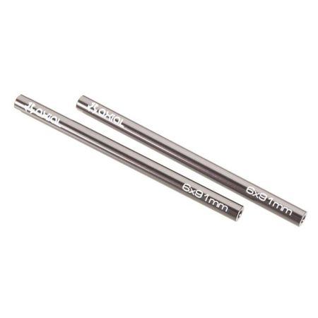 Axial Threaded Aluminum Pipe 6x91mm Grey (2) (Z-AX30524) Axial Threaded Aluminum Pipe 6x91mm Grey (2) (Z-AX30524)