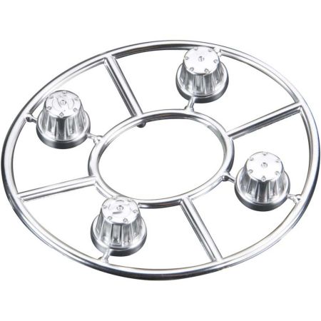 Axial Hub Cover Set Satin Chrome (4) (Z-AX8080) Axial Hub Cover Set Satin Chrome (4) (Z-AX8080)