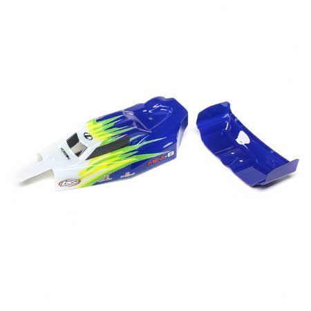 Losi Body & Wing, Blue/White: Mini-B (Z-LOS210019) Losi Body & Wing, Blue/White: Mini-B (Z-LOS210019)