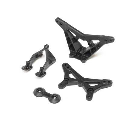 Losi FR/RR Shock Tower Wing Stay: Mini-B (Z-LOS214012) Losi FR/RR Shock Tower Wing Stay: Mini-B (Z-LOS214012)