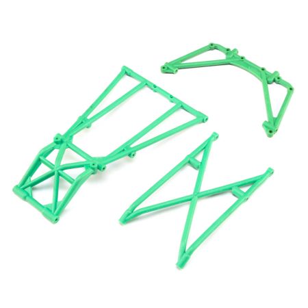 Losi Rear Cage and Hoop Bars, Green: LMT (Z-LOS241043) Losi Rear Cage and Hoop Bars, Green: LMT (Z-LOS241043)