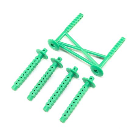 Losi Rear Body Support and Body Posts, Green: LMT (Z-LOS241045) Losi Rear Body Support and Body Posts, Green: LMT (Z-LOS241045)