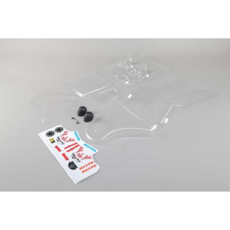 Losi Body Set  w/sticker sheet, Clear: DBXL-E (Z-LOS250018)