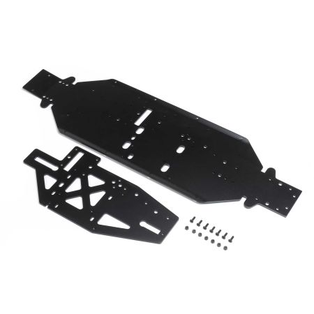 Losi Chassis with Brace Plate, 4mm, Black: DBXL 2.0 (Z-LOS251113) Losi Chassis with Brace Plate, 4mm, Black: DBXL 2.0 (Z-LOS251113)