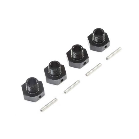 Losi 20mm Wheel Hexes and Pins, BLK (4): Super Baja Rey (Z-LOS252077) Losi 20mm Wheel Hexes and Pins, BLK (4): Super Baja Rey (Z-LOS252077)