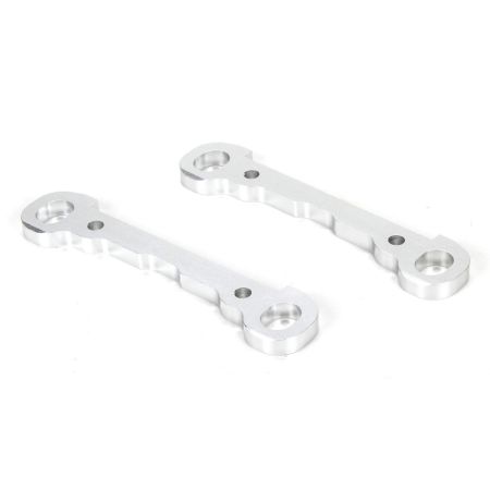 Losi Hinge Pin Braces, Front, Alum, Silver, MTXL (2) (Z-LOS254030) Losi Hinge Pin Braces, Front, Alum, Silver, MTXL (2) (Z-LOS254030)