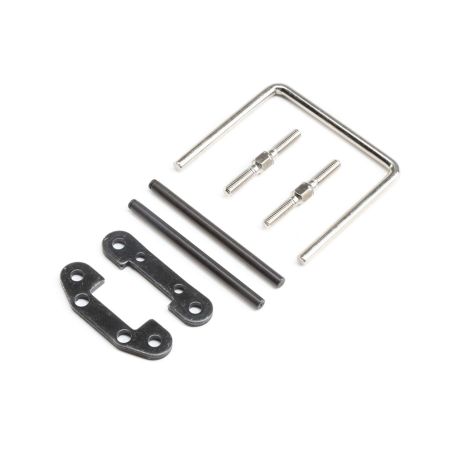 Losi Front Hinge Pin & Brace Set: SuperRockRey (Z-LOS254058) Losi Front Hinge Pin & Brace Set: SuperRockRey (Z-LOS254058)